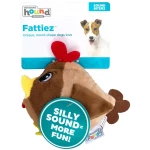 Outward Hound Fattiez Chicken Plush Squeaky Dog Toy, XS