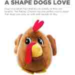 Outward Hound Fattiez Chicken Plush Squeaky Dog Toy, XS