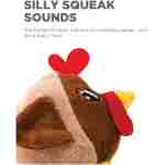 Outward Hound Fattiez Chicken Plush Squeaky Dog Toy, XS