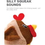 Outward Hound Fattiez Chicken Plush Squeaky Dog Toy, XS