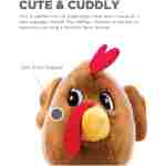 Outward Hound Fattiez Chicken Plush Squeaky Dog Toy, XS