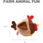 Outward Hound Fattiez Chicken Plush Squeaky Dog Toy, XS