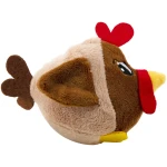 Outward Hound Fattiez Chicken Plush Squeaky Dog Toy, XS