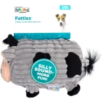 Outward Hound Fattiez Cow Plush Squeaky Dog Toy, Medium
