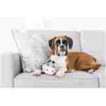 Outward Hound Fattiez Cow Plush Squeaky Dog Toy, Medium