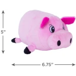 Outward Hound Fattiez Cow Plush Squeaky Dog Toy, Medium