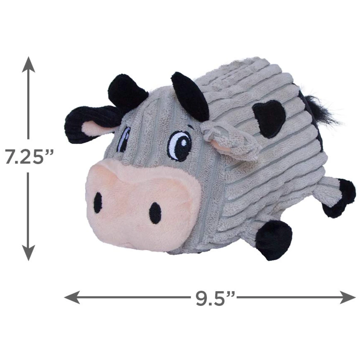 Outward Hound Fattiez Pig Plush Squeaky Dog Toy, Small