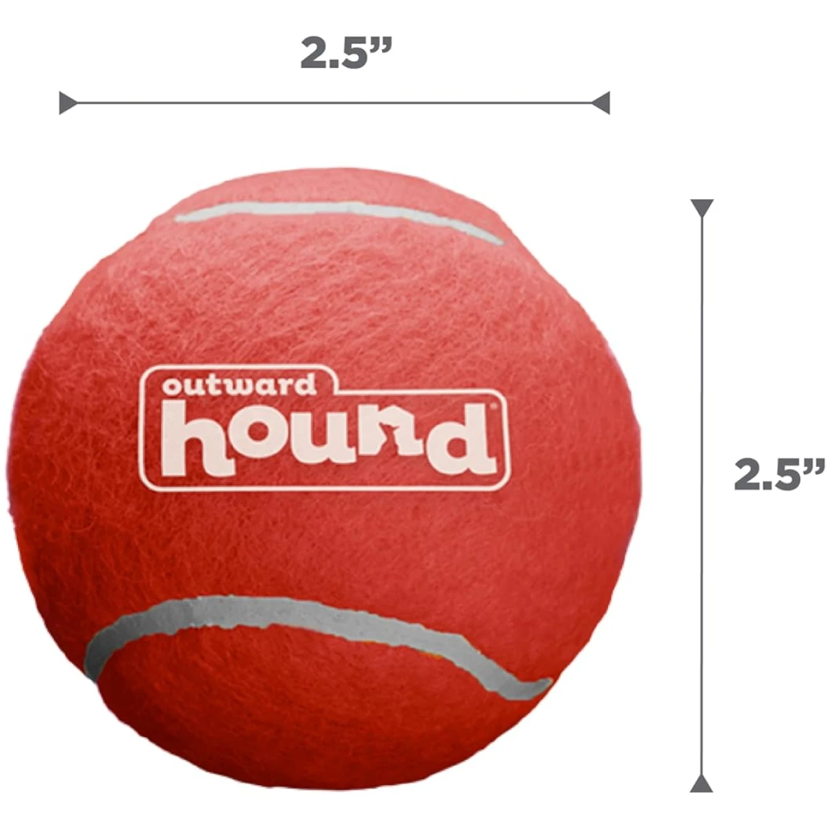 Outward Hound Squeaker Ballz Fetch Dog Toy, Medium - 4 Pack
