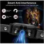 Pee Pet Bark Collar, Intelligent Ultrasonic Bark Stopper, Automatic Barking Control, Long Battery Life with USB Charging, Fits Dogs 8"-25" / 20cm-64cm, Black