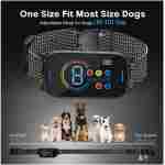 Pee Pet Bark Collar, Intelligent Ultrasonic Bark Stopper, Automatic Barking Control, Long Battery Life with USB Charging, Fits Dogs 8"-25" / 20cm-64cm, Black