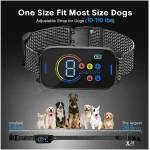Pee Pet Bark Collar, Intelligent Ultrasonic Bark Stopper, Automatic Barking Control, Long Battery Life with USB Charging, Fits Dogs 8"-25" / 20cm-64cm, Black