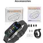 Pee Pet Bark Collar, Intelligent Ultrasonic Bark Stopper, Automatic Barking Control, Long Battery Life with USB Charging, Fits Dogs 8"-25" / 20cm-64cm, Black