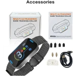 Pee Pet Bark Collar, Intelligent Ultrasonic Bark Stopper, Automatic Barking Control, Long Battery Life with USB Charging, Fits Dogs 8"-25" / 20cm-64cm, Black