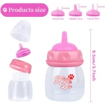 Pet Feeding Bottle,3 Pack 60ml Nursing Bottle, 3 Sizes Nipples with Ventilation Valve Resistant Tearing Perfect for Puppies, Kittens, Small Wildlife（Blue）