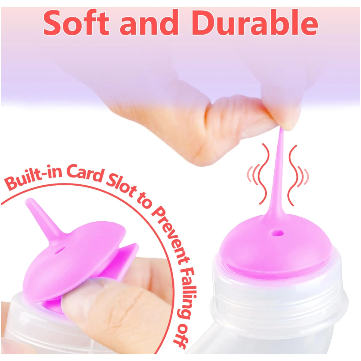 Pet Feeding Bottle,3 Pack Wide Mouth Angled Nursing Bottle, 3 Sizes Nipples with Ventilation Valve Resistant Tearing Perfect for Puppies, Kittens, Small Wildlife(Pink)