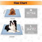 Pet Heating Pad,Waterproof Heated Cat Bed with Washable Covers and Soft Blanket,13.8 x 19.7 Inches,Self Heating Pet Pad with Intelligent Thermostat
