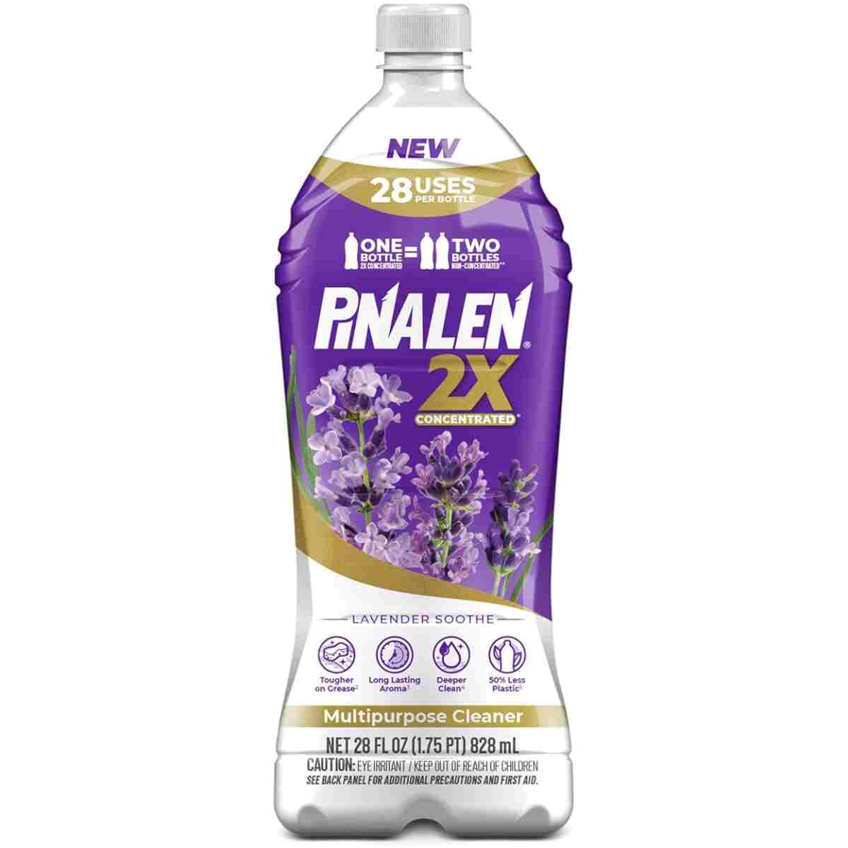 PINALEN 2X Concentrated Multipurpose Cleaner - Fresh Pine Scent - 28 fl oz - All Purpose Cleaner for Kitchen, Bathroom, Laundry, Floors & Outdoors