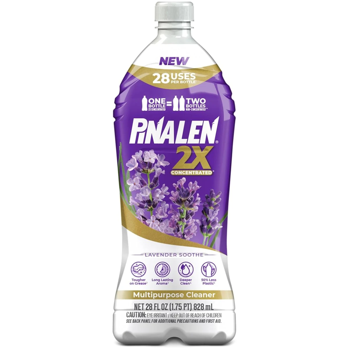 PINALEN 2X Concentrated Multipurpose Cleaner - Fresh Pine Scent - 28 fl oz - All Purpose Cleaner for Kitchen, Bathroom, Laundry, Floors & Outdoors