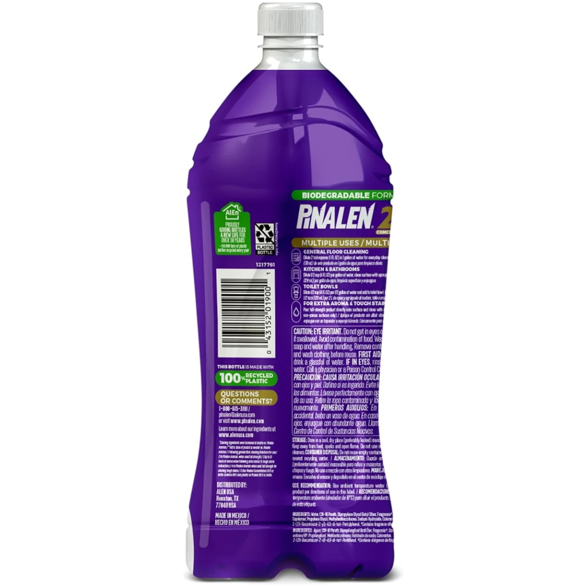 PINALEN 2X Concentrated Multipurpose Cleaner - Fresh Pine Scent - 28 fl oz - All Purpose Cleaner for Kitchen, Bathroom, Laundry, Floors & Outdoors