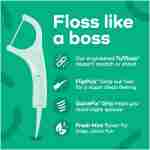 Plackers Micro Line Dental Floss Picks, Fold-Out FlipPick, Tuffloss, Easy Storage with Sure-Zip Seal, Fresh Mint Flavor, 36 Count (Packaging May Vary)