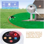 Plkm Dog Wireless Fence 2025 Newest Pet Intelligent Electric Containment System, Dog Out of Range Reminder Transmitter AI Smart Alarm, 360° Strong Signal Coverage, Display...