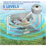 Plkm Dog Wireless Fence 2025 Newest Pet Intelligent Electric Containment System, Dog Out of Range Reminder Transmitter AI Smart Alarm, 360° Strong Signal Coverage, Display...