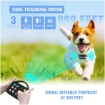 Plkm Wireless Dog Fence Indoor Outdoor Wireless Fence Dog Training Collar 3 in 1 Pet Intelligent System, Out-of-Range Reminder AI Technology, Adjustable Range Shock Strength,...