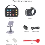 Plkm Wireless Dog Fence Indoor Outdoor Wireless Fence Dog Training Collar 3 in 1 Pet Intelligent System, Out-of-Range Reminder AI Technology, Adjustable Range Shock Strength,...