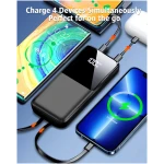 Portable Charger Power Bank - 15000mAh Fast Charging Powerbank Battery Pack with Built in USB-C(22.5W) and iOS(20W) Output Cable Compatible with iPhone Android Samsung etc (1...