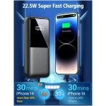 Portable Charger Power Bank - 15000mAh Fast Charging Powerbank Battery Pack with Built in USB-C(22.5W) and iOS(20W) Output Cable Compatible with iPhone Android Samsung etc (1...