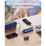 Portable Charger with Built in Cables, Portable Charger with Cords Wires Slim 10000mAh Travel Essentials Battery Pack 6 Outputs 3A High Speed Power Bank for iPhone Samsung Pixel...