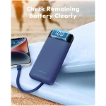 Portable Charger with Built in Cables, Portable Charger with Cords Wires Slim 10000mAh Travel Essentials Battery Pack 6 Outputs 3A High Speed Power Bank for iPhone Samsung Pixel...