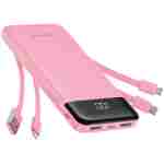 Portable Charger with Built in Cables, Portable Charger with Cords Wires Slim 10000mAh Travel Essentials Battery Pack 6 Outputs 3A High Speed Power Bank for iPhone Samsung Pixel...