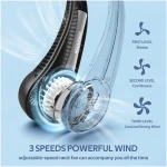 Portable Neck Fan, Hands Free Bladeless Fan, 360° Cooling Personal Fan,Wearable Quiet Fan for Outdoor Indoor, Birthday Gifts for Men Women Mom Dad, 4000mAh Battery USB...