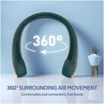 Portable Neck Fan, Hands Free Bladeless Fan, 360° Cooling Personal Fan,Wearable Quiet Fan for Outdoor Indoor, Birthday Gifts for Men Women Mom Dad, 4000mAh Battery USB...