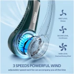 Portable Neck Fan, Hands Free Bladeless Fan, 360° Cooling Personal Fan,Wearable Quiet Fan for Outdoor Indoor, Birthday Gifts for Men Women Mom Dad, 4000mAh Battery USB...