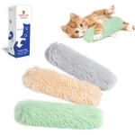 Potaroma Cat Toys Pillows, 3 Pcs, Soft and Durable Cat Crinkle Sound with Catnip Inside, Interactive Indoor Kitten Kicker, Promotes Kitty Exercise