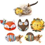 Potaroma Cat Toys Saury Fish, 3 Pack, Catnip Crinkle Sound, Soft and Durable, Interactive Kitten Kicker for Indoor Kitty Exercise 9.4 Inches for All Breeds