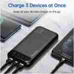 Power Bank 10000mAh Portable Charger Slim External Battery Pack with 2 USB 2.4A Outputs and USB C In/Out Compatible with Huawei iPhone 16 15 14 13 12 iPad Samsung Galaxy S20...