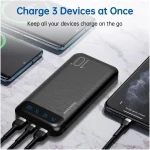 Power Bank 10000mAh Portable Charger Slim External Battery Pack with 2 USB 2.4A Outputs and USB C In/Out Compatible with Huawei iPhone 16 15 14 13 12 iPad Samsung Galaxy S20...
