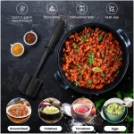 Premium Meat Chopper for Ground Beef - Heat Resistant Meat Masher - Kitchen Tools & Gadgets - Durable Ground Beef Smasher - Non Stick Hamburger Grinder - Cook Ground Meat with...
