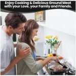 Premium Meat Chopper for Ground Beef - Heat Resistant Meat Masher - Kitchen Tools & Gadgets - Durable Ground Beef Smasher - Non Stick Hamburger Grinder - Cook Ground Meat with...