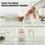 Pyrex Essentials (3-Pack) Glass Measuring Cups Set, (1, 2 & 4 Cup) Measuring Cups For Prepping, Baking and Cooking, Preheated Oven, Dishwasher, Freezer, and Microwave Safe