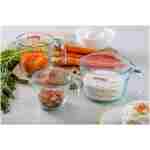 Pyrex Essentials (3-Pack) Glass Measuring Cups Set, (1, 2 & 4 Cup) Measuring Cups For Prepping, Baking and Cooking, Preheated Oven, Dishwasher, Freezer, and Microwave Safe