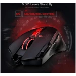 Redragon M612 Predator RGB Gaming Mouse, 8000 DPI Wired Optical Mouse with 11 Programmable Buttons & 5 Backlit Modes, Software Supports DIY Keybinds Rapid Fire Button