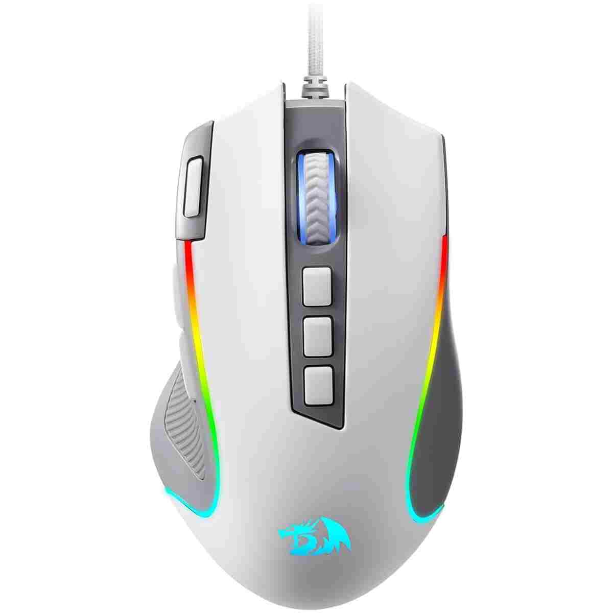 Redragon M612 Predator RGB Gaming Mouse, 8000 DPI Wired Optical Mouse with 11 Programmable Buttons & 5 Backlit Modes, Software Supports DIY Keybinds Rapid Fire Button