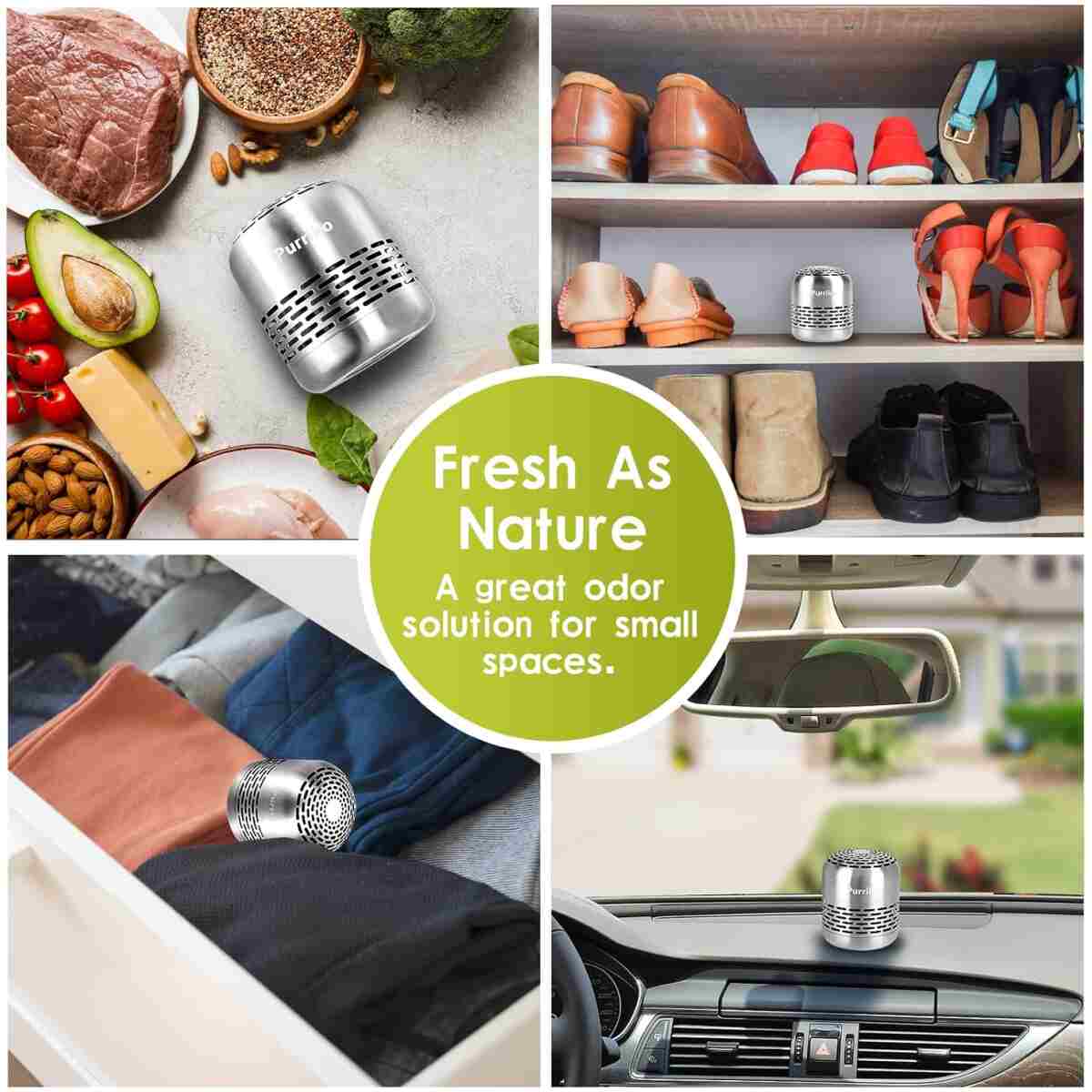 Refrigerator Deodorizer,Lasts for 10 Years,Refrigerator Odor Eliminator,Fridge Deodorizer,More Effective Than Baking Soda Bamboo Air Purifying Bags