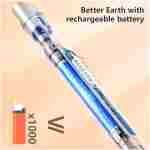 REIDEA Candle Lighter - Long USB Rechargeable Arc Windproof Flameless Lighter with Safety Switch for Home, Kitchen, BBQ, Camping, Stove