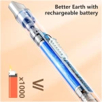 REIDEA Candle Lighter - Long USB Rechargeable Arc Windproof Flameless Lighter with Safety Switch for Home, Kitchen, BBQ, Camping, Stove