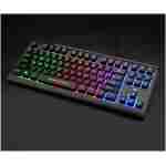 Rii Computer Keyboard, Wired USB Compact Keyboard with RGB Backlit,Silent Keystroke for Home Office,Working or Primer Gaming, Compatible with Laptop,PC,Windows,Mac